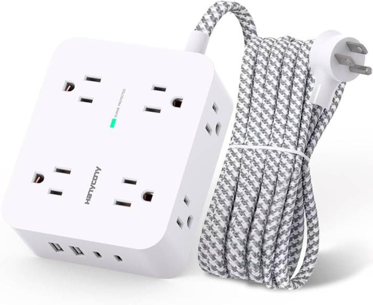 HANYCONY Power Strip, 8 outlets, 1080 J